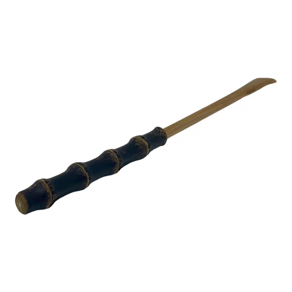 Handmade Bamboo Long Handle Teaspoon Set 7.2” Black Chinese Style NEW in Box 🍵🥄🌿 - Picture 7 of 8